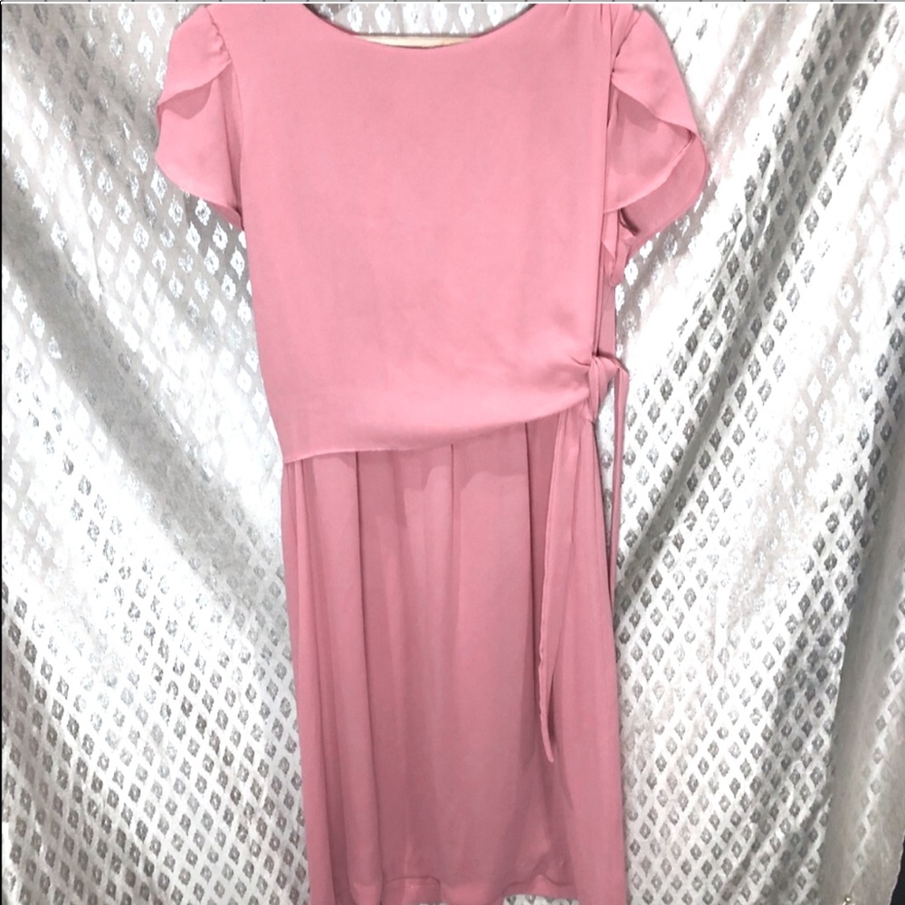 Amy Deb 70s/80s Vintage Pink Midi Dress